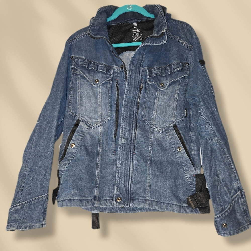 Japanese Brand Fieldcore Vintage Denim Jacket Black